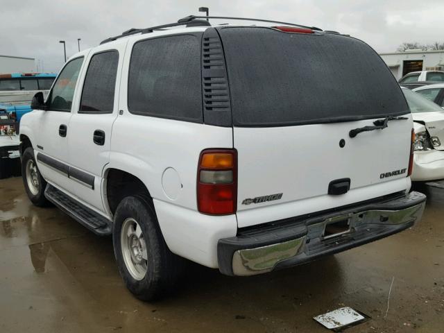 1GNEC13V62J250115 - 2002 CHEVROLET TAHOE C150 WHITE photo 3