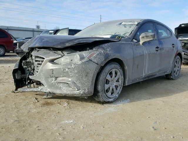 3MZBM1K75EM123436 - 2014 MAZDA 3 SPORT GRAY photo 2