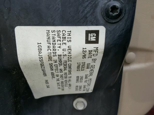 1G8AJ55F66Z164489 - 2006 SATURN ION LEVEL 红色 照片 10