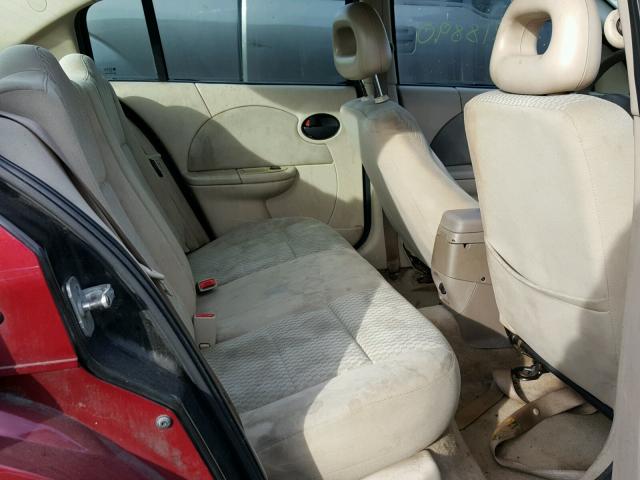 1G8AJ55F66Z164489 - 2006 SATURN ION LEVEL 红色 照片 6