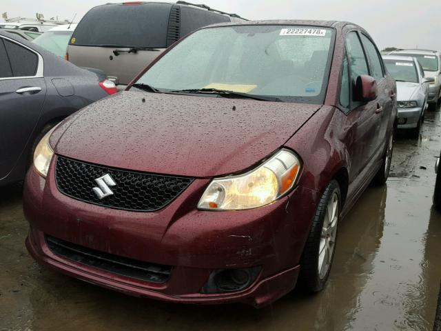 JS2YC415285102741 - 2008 SUZUKI SX4 CONVEN BURGUNDY photo 2