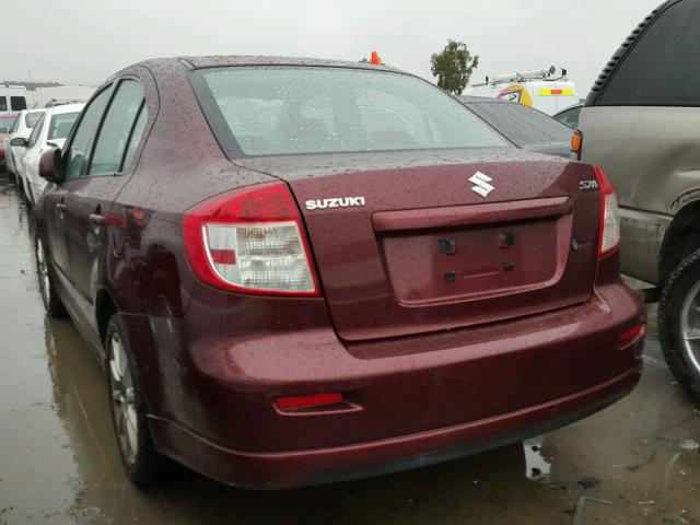 JS2YC415285102741 - 2008 SUZUKI SX4 CONVEN BURGUNDY photo 3