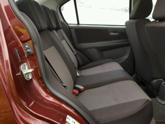 JS2YC415285102741 - 2008 SUZUKI SX4 CONVEN BURGUNDY photo 6