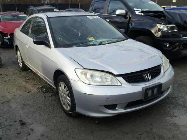 1HGEM22635L019916 - 2005 HONDA CIVIC LX SILVER photo 1