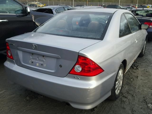 1HGEM22635L019916 - 2005 HONDA CIVIC LX SILVER photo 4