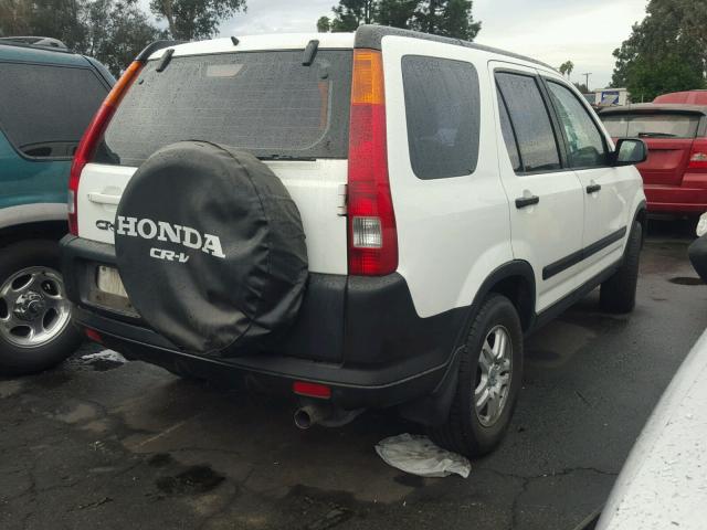 JHLRD68492C023657 - 2002 HONDA CR-V LX WHITE photo 4