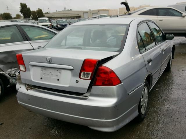 2HGES16354H557688 - 2004 HONDA CIVIC DX V SILVER photo 4