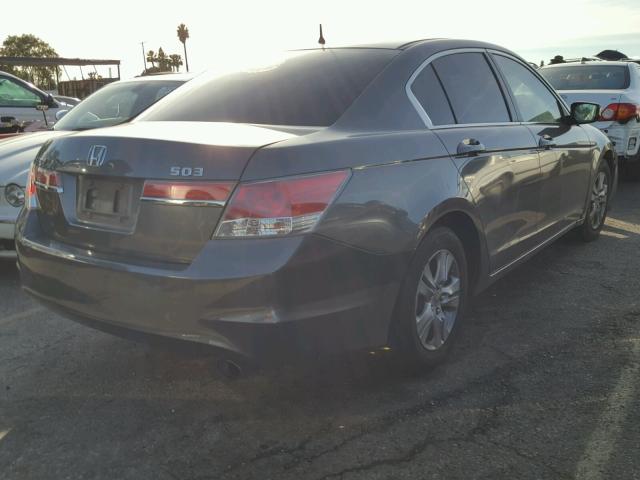 1HGCP2F4XBA020947 - 2011 HONDA ACCORD LXP GRAY photo 4