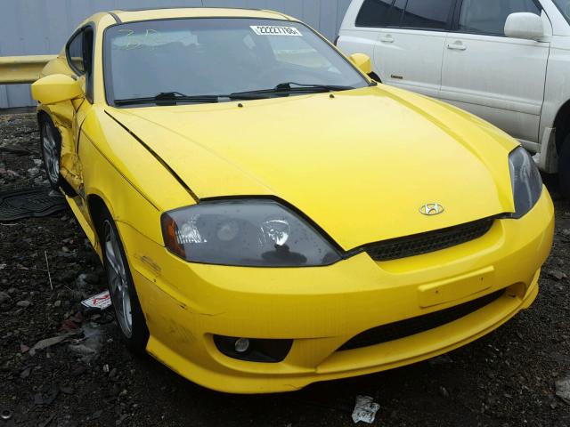 KMHHM65D56U224089 - 2006 HYUNDAI TIBURON GS YELLOW photo 1