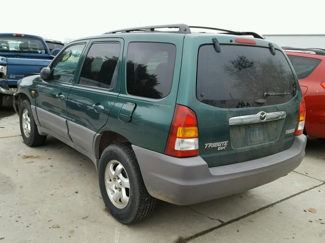 4F2YU06B81KM25391 - 2001 MAZDA TRIBUTE DX 绿色 照片 3