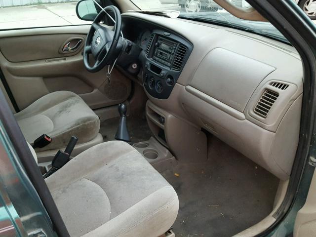 4F2YU06B81KM25391 - 2001 MAZDA TRIBUTE DX 绿色 照片 5