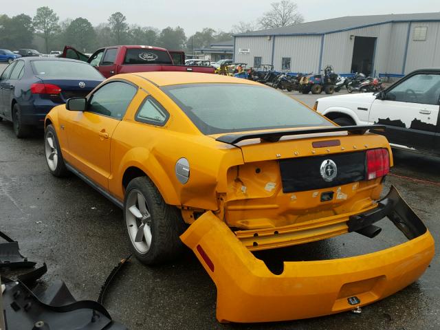 1ZVFT80N375316806 - 2007 FORD MUSTANG ORANGE photo 3