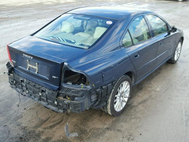 YV1RS592482690770 - 2008 VOLVO S60 2.5T BLUE photo 4