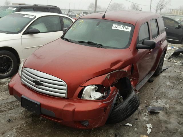 3GNDA13D38S537363 - 2008 CHEVROLET HHR LS RED photo 2