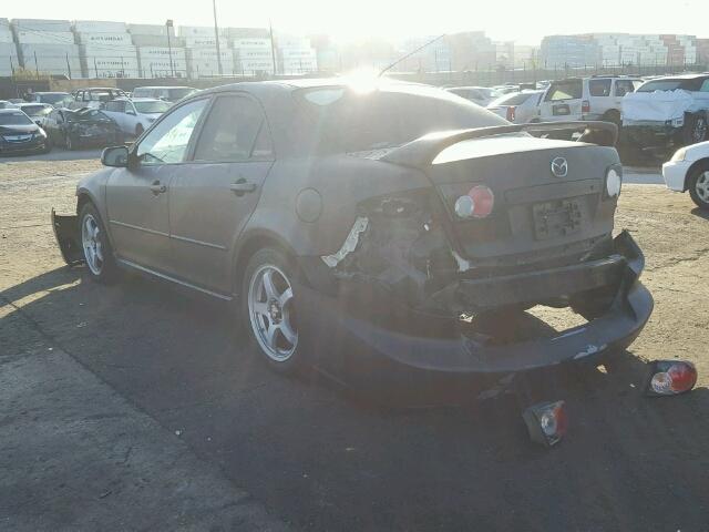 1YVHP80D465M20799 - 2006 MAZDA 6 S CHARCOAL photo 3