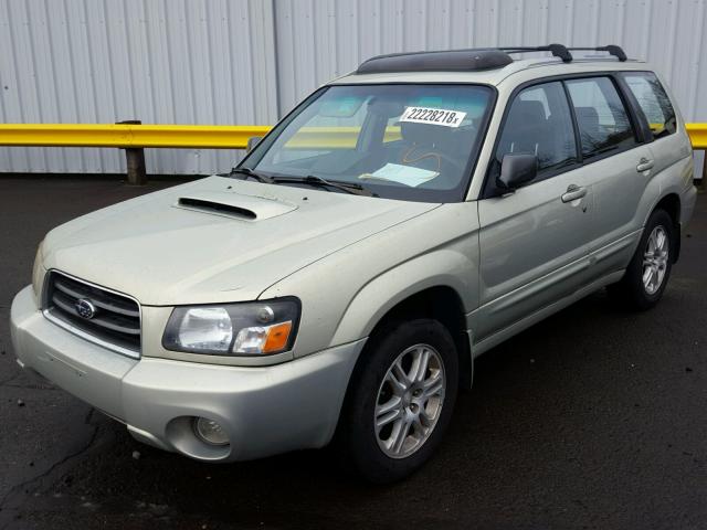 JF1SG69665H704765 - 2005 SUBARU FORESTER 2 GREEN photo 2