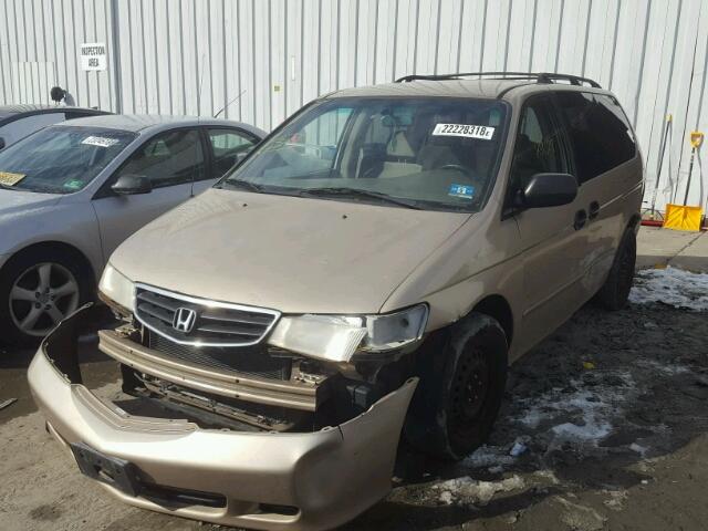 5FNRL18592B019378 - 2002 HONDA ODYSSEY LX TAN photo 2