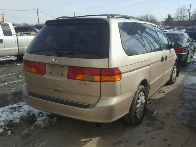 5FNRL18592B019378 - 2002 HONDA ODYSSEY LX TAN photo 4