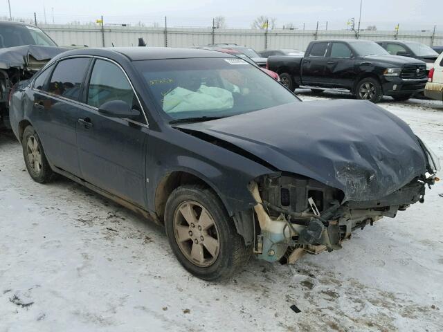 2G1WT58K779322051 - 2007 CHEVROLET IMPALA LT BLACK photo 1