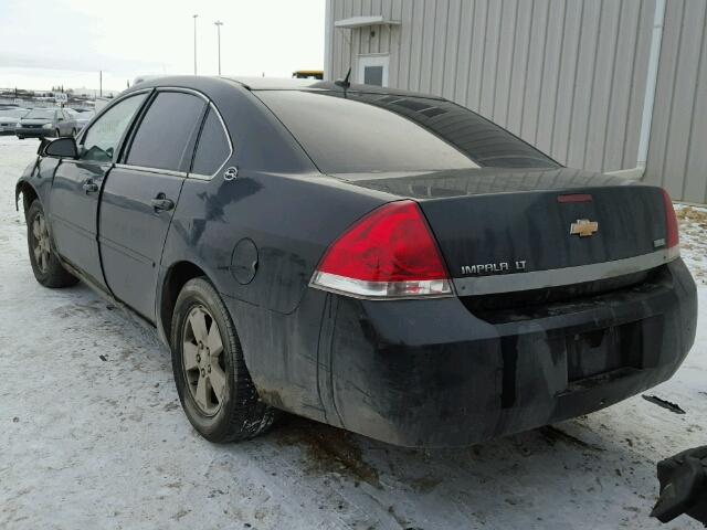 2G1WT58K779322051 - 2007 CHEVROLET IMPALA LT BLACK photo 3