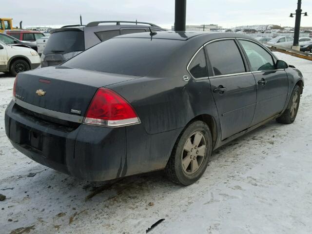 2G1WT58K779322051 - 2007 CHEVROLET IMPALA LT BLACK photo 4