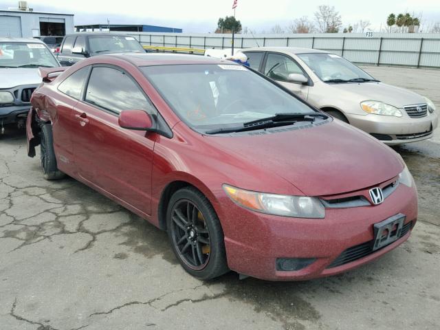 2HGFG21598H706324 - 2008 HONDA CIVIC SI BURGUNDY photo 1