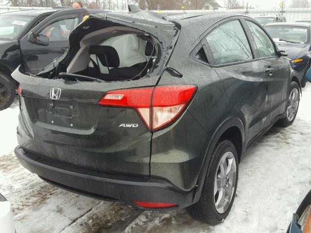 3CZRU6H39JG701253 - 2018 HONDA HR-V LX GREEN photo 4