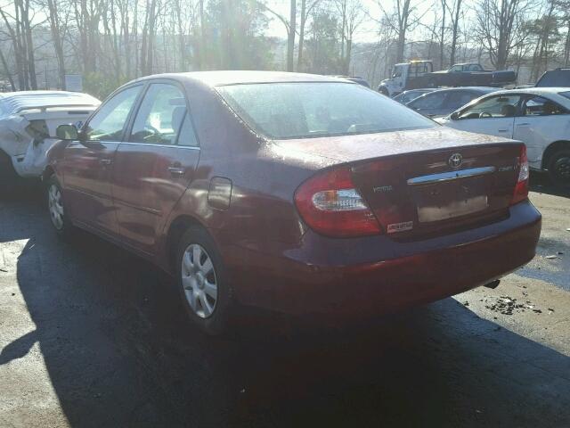 4T1BE32K33U208103 - 2003 TOYOTA CAMRY LE RED photo 3