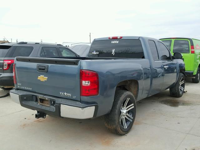 1GCRCSE09BZ391182 - 2011 CHEVROLET SILVERADO BLUE photo 4