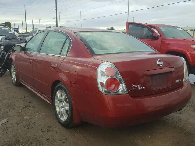 1N4AL11D55C122254 - 2005 NISSAN ALTIMA S RED photo 3