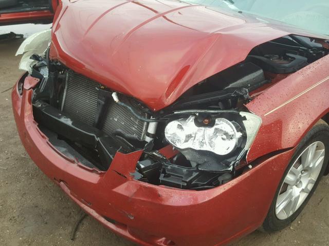 1N4AL11D55C122254 - 2005 NISSAN ALTIMA S RED photo 9