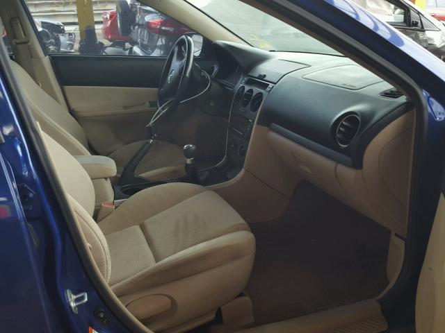 1YVHP80D665M32839 - 2006 MAZDA 6 S BLUE photo 5