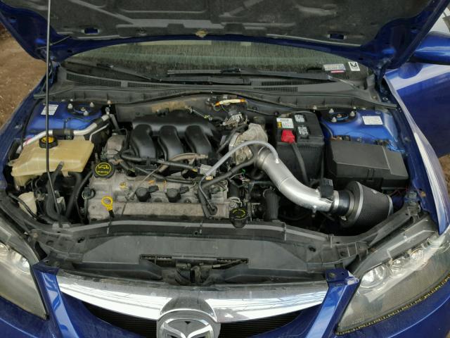 1YVHP80D665M32839 - 2006 MAZDA 6 S BLUE photo 7