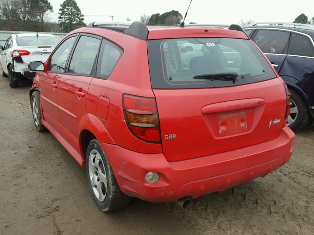 5Y2SL65876Z428394 - 2006 PONTIAC VIBE RED photo 3