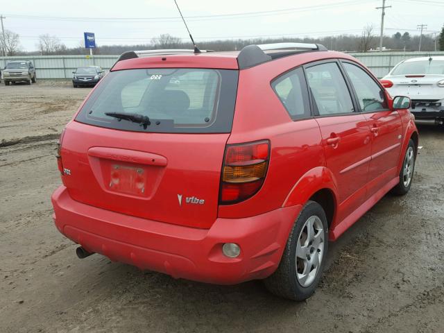 5Y2SL65876Z428394 - 2006 PONTIAC VIBE RED photo 4