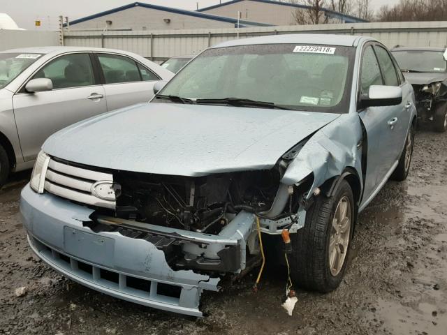 1FAHP24W18G150605 - 2008 FORD TAURUS SEL BLUE photo 2