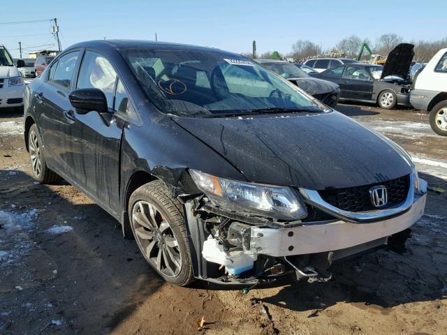 19XFB2F91FE240602 - 2015 HONDA CIVIC EXL BLACK photo 1