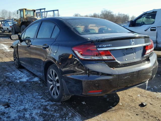 19XFB2F91FE240602 - 2015 HONDA CIVIC EXL 黑色 照片 3