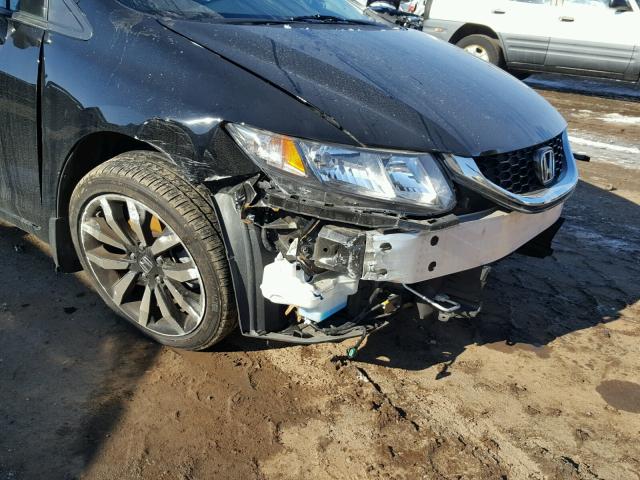 19XFB2F91FE240602 - 2015 HONDA CIVIC EXL 黑色 照片 9