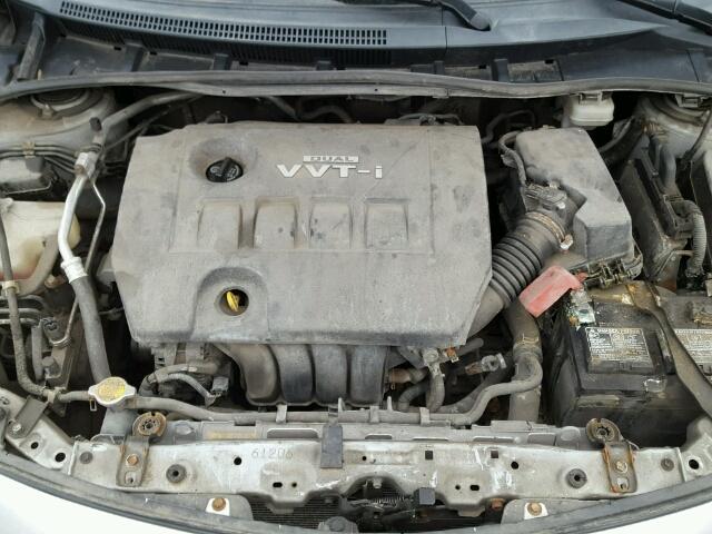 2T1BU4EE3AC291254 - 2010 TOYOTA COROLLA BA SILVER photo 7