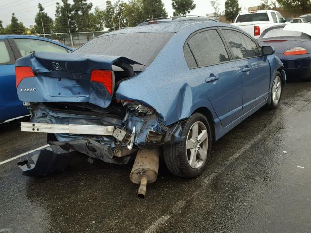 1HGFA16867L085348 - 2007 HONDA CIVIC EX ლურჯი ფოტო 4