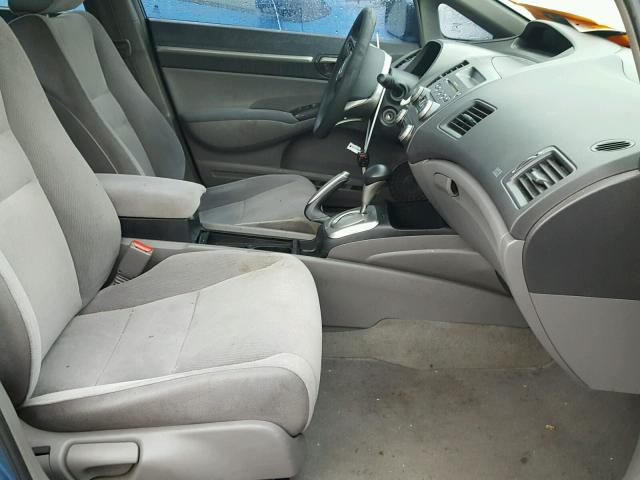 1HGFA16867L085348 - 2007 HONDA CIVIC EX BLUE photo 5