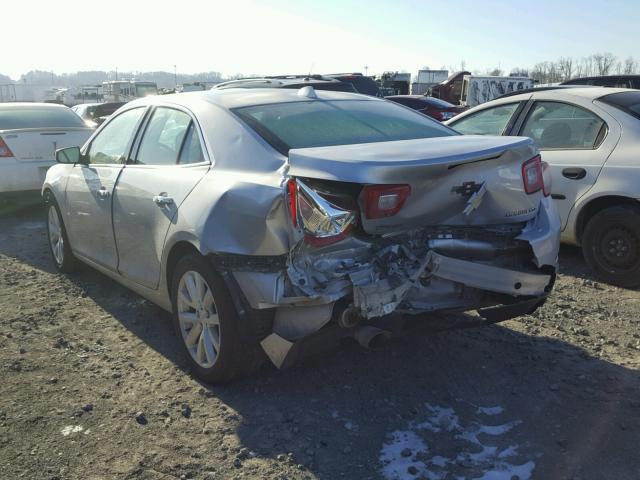 1G11H5SA2DF254689 - 2013 CHEVROLET MALIBU LTZ SILVER photo 3