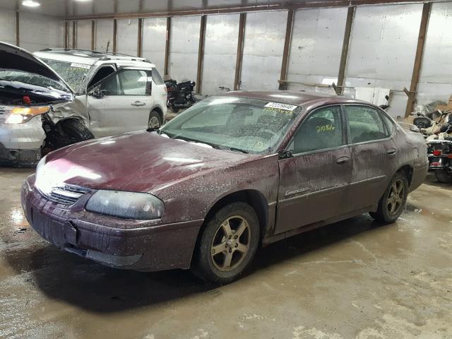 2G1WH52KX49413837 - 2004 CHEVROLET IMPALA LS BURGUNDY photo 9