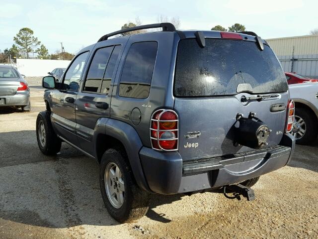 1J4GL58K82W156645 - 2002 JEEP LIBERTY LI BLUE photo 3