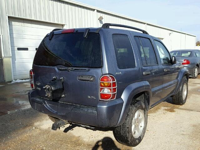 1J4GL58K82W156645 - 2002 JEEP LIBERTY LI BLUE photo 4