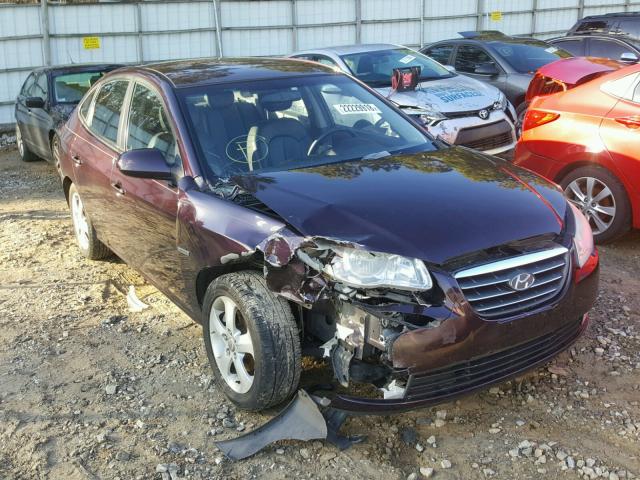 KMHDU46D27U165599 - 2007 HYUNDAI ELANTRA GL BURGUNDY photo 1