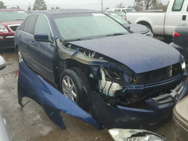 1HGCM66594A080651 - 2004 HONDA ACCORD EX BLUE photo 1