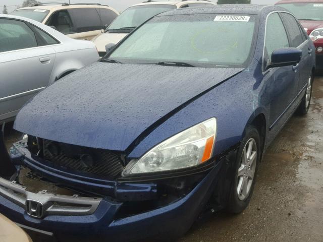 1HGCM66594A080651 - 2004 HONDA ACCORD EX BLUE photo 2