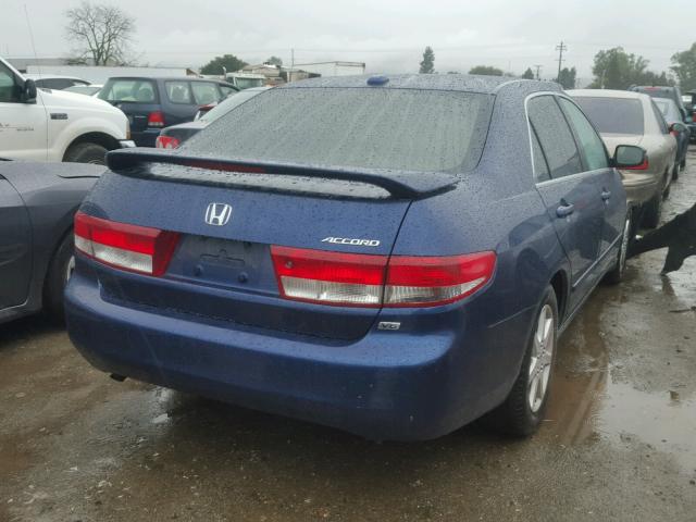 1HGCM66594A080651 - 2004 HONDA ACCORD EX BLUE photo 4